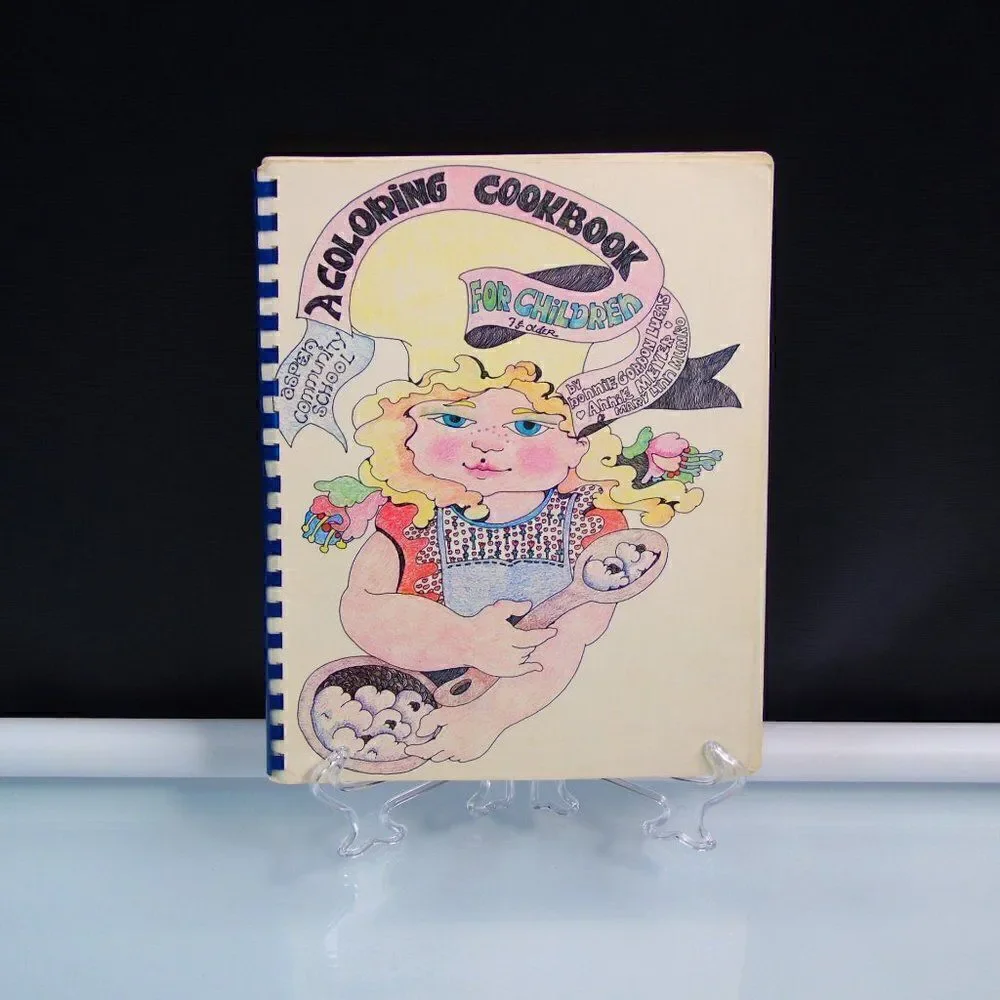 Children Cookbook Vintage 1974 A Coloring Recipe Book Aspen Colorado Kids Book